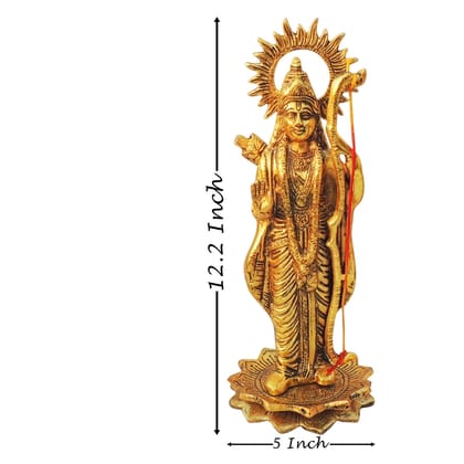 Aluminium Showpiece Ram Ji Statue (ASMAS430 G)