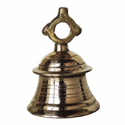 Brass Temple Hanging Ghanta, Hanging Bell, Ghanta 500 Gram - Temple Ghanta for Home & Mandir D�cor (ZMAS493 A)